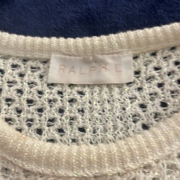 Vtg Ralph Lauren sequined stretch sweater. Large - Picture 3 of 5